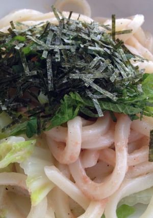 簡単美味♡クリーミーたらこうどん-レシピのメイン写真