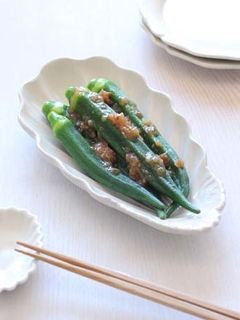 オクラの梅肉ソース和え-レシピのメイン写真