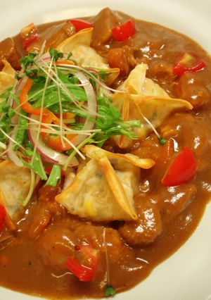 ライスがグー♪の焼きワンタンDEカレー-レシピのメイン写真