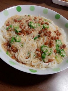 ネバネバ素麺-レシピのメイン写真