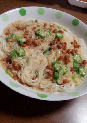 ネバネバ素麺-レシピのメイン写真