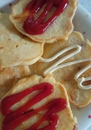 ウインナー混ぜパンケーキ-レシピのメイン写真