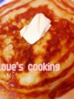 ふわふわバター風味ホットケーキ!-レシピのメイン写真
