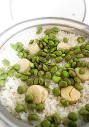 ホタテと枝豆の炊き込みご飯-レシピのメイン写真