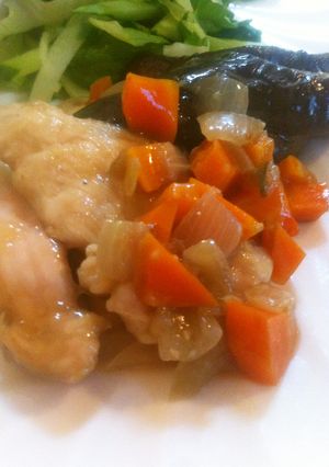 鳥胸肉となすのとろりん炒め煮-レシピのメイン写真
