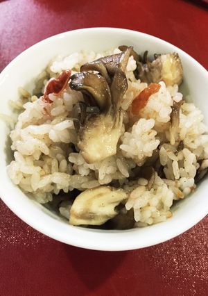 梅舞茸ご飯-レシピのメイン写真