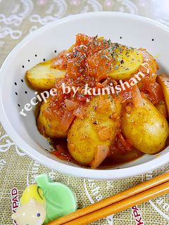 くにしゃんのじゃがいものトマトソース煮♪-レシピのメイン写真