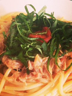混ぜるだけ!大葉とツナのおろしパスタ-レシピのメイン写真