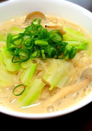 ダイエットに！豆乳しらたきラーメン-レシピのメイン写真