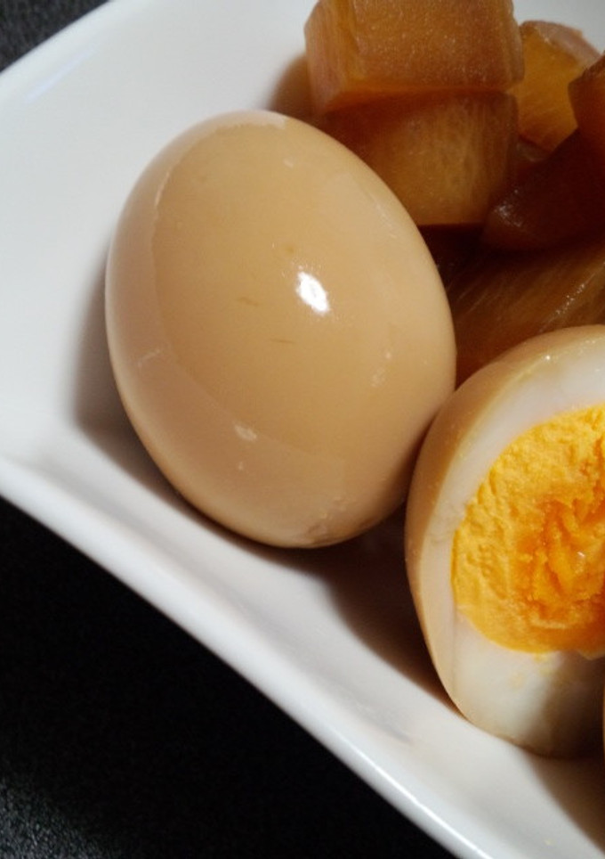 残った煮物の煮汁に卵漬けちゃいました☆-レシピのメイン写真