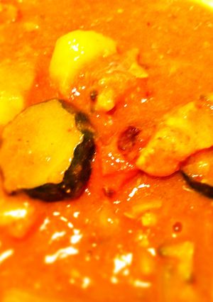 夏野菜たっぷり！水なし簡単 トマトカレー-レシピのメイン写真