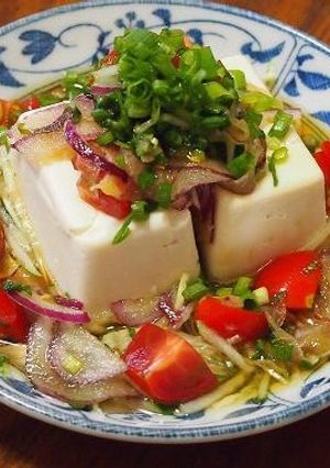 【しじみでイイ感じ】夏野菜ボリューム冷奴-レシピのメイン写真