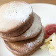 簡単混ぜるだけ☆ココア豆乳パンケーキ