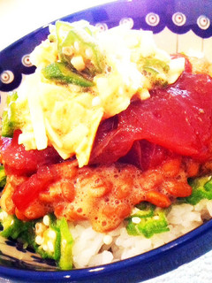 マグロのネバネバ丼-レシピのメイン写真