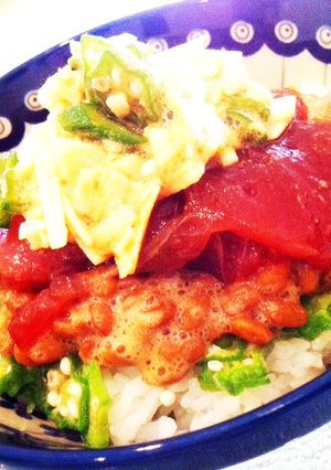 マグロのネバネバ丼-レシピのメイン写真