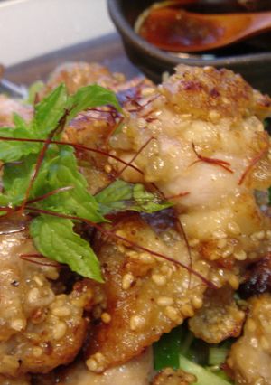 ゆずこしょうソースの胡麻鶏揚げ-レシピのメイン写真