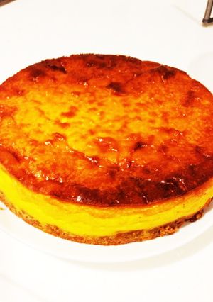 簡単！混ぜて焼くだけベークドチーズケーキ-レシピのメイン写真