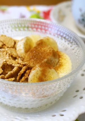 玄米フレークで☆ヨーグルトバナナシナモン-レシピのメイン写真