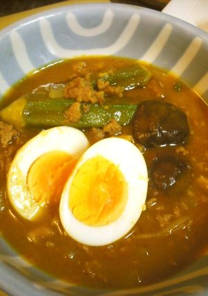 生姜トマトご飯de揚げ玉子カレー☆彡-レシピのメイン写真