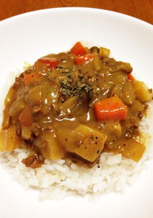 カレールーでキーマカレー-レシピのメイン写真
