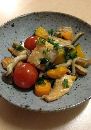 サーモンと野菜の簡単ソテー※油不使用！-レシピのメイン写真