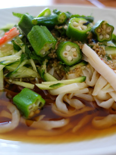 なす焼の残り汁で冷やしうどん-レシピのメイン写真