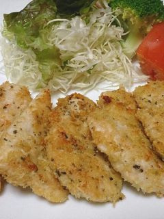 鶏ささみのハーブパン粉焼き-レシピのメイン写真