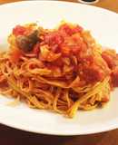 ワインにピッタリ☆ ブリのトマトパスタ