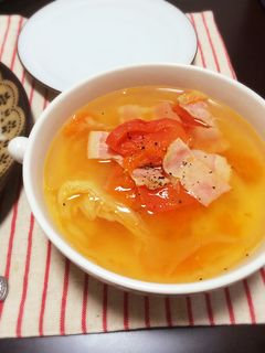 フレッシュトマトのコンソメスープ-レシピのメイン写真