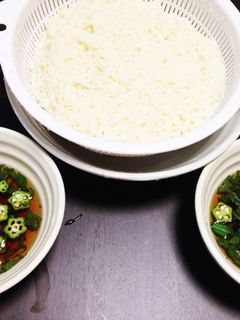 シソとオクラで♪そうめん-レシピのメイン写真