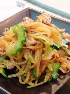 夏バテに効く‼︎ポテト&ゴーヤの青椒肉絲-レシピのメイン写真