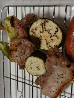 塩麹豚バラと夏野菜串焼き-レシピのメイン写真