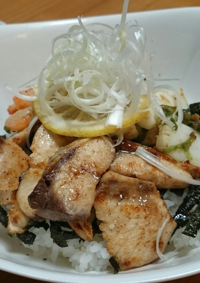焼き載せ海鮮丼-レシピのメイン写真