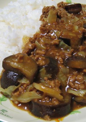 ナスとキャベツで簡単カレー-レシピのメイン写真