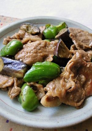 王道の味付け！なすピーマン・豚の生姜焼き-レシピのメイン写真
