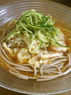 冷凍トマトでサッパリ冷蕎麦♪冬瓜と生姜で-レシピのメイン写真
