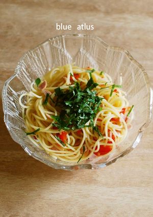 大葉の冷製パスタ☆味噌とレモンの隠し味-レシピのメイン写真