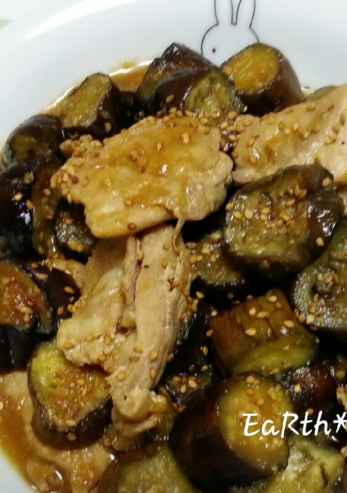 ご飯がすすむ♪茄子と豚肉の味噌炒め-レシピのメイン写真