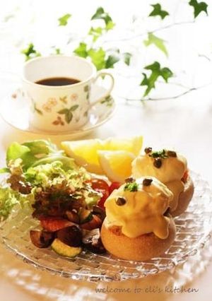 スモークサーモン　エッグベネディクト-レシピのメイン写真
