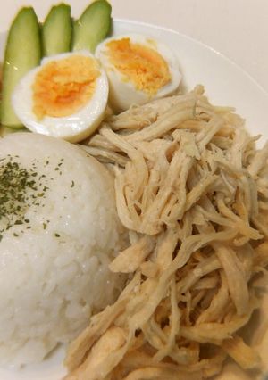 レンジでシンガポールチキンライス-レシピのメイン写真