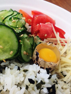 夏休みに♪お手軽ワカメご飯丼。-レシピのメイン写真