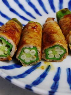 お弁当に☆オクラの豚肉巻-レシピのメイン写真