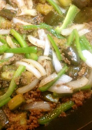 挽肉と茄子の甘辛 醤油炒め-レシピのメイン写真