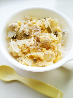 【離乳食・パクパク期】取り分け親子丼♪-レシピのメイン写真