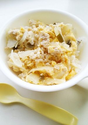 【離乳食・パクパク期】取り分け親子丼♪-レシピのメイン写真