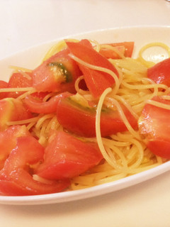 柚子胡椒とトマトの冷製パスタ-レシピのメイン写真