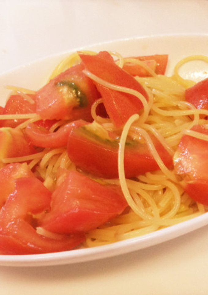 柚子胡椒とトマトの冷製パスタ-レシピのメイン写真