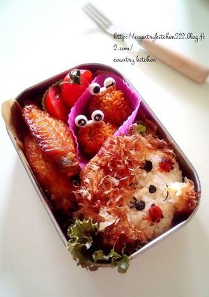初心者の簡単　モンチッチくん＊キャラ弁-レシピのメイン写真
