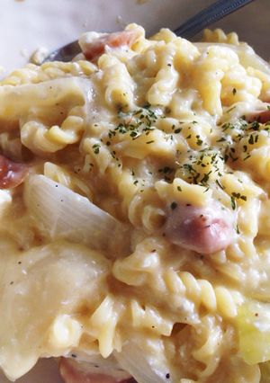 簡単！はや茹でパスタでお昼のカルボナーラ-レシピのメイン写真