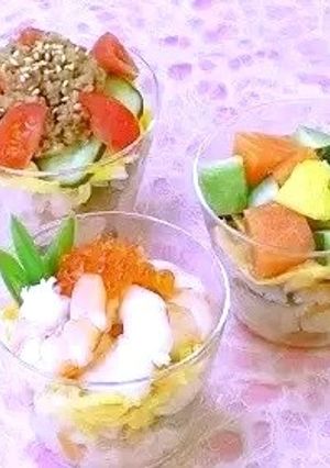 ✨ひな祭り✨カップでちらし寿司-レシピのメイン写真